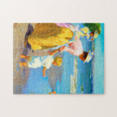 Beach scène van Edward Henry Potthast Legpuzzel (Horizontaal)