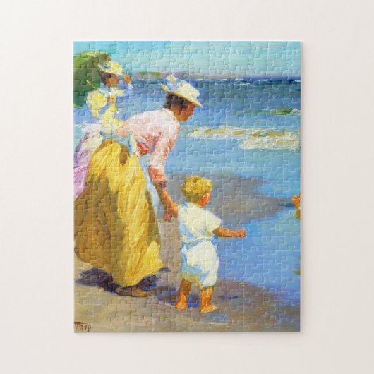 Beach scène van Edward Henry Potthast Legpuzzel (Verticaal)