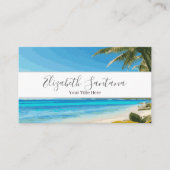 Beach Scene Visitekaartje (Voorkant)