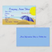 Beach Scene Visitekaartje (Voorkant / Achterkant)