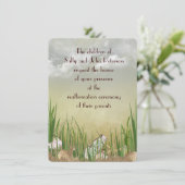 Beach scene voor Vow Renewal Kaart (Staand voorkant)