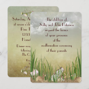 Beach scene voor Vow Renewal Kaart