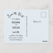 Beach Scene Wedding Photo Save Date Briefkaart (Achterkant)