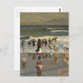 Beach Scene - Winslow Homer Briefkaart (Voorkant / Achterkant)