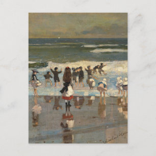 Beach Scene - Winslow Homer Briefkaart