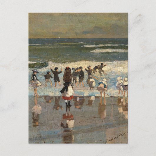 Beach Scene - Winslow Homer Briefkaart (Voorkant)