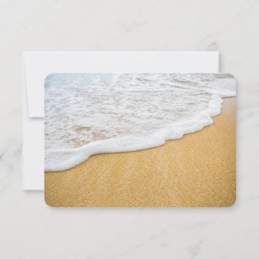 Beach Scene Wishing Well Wording Idea Kaarten (Achterkant)