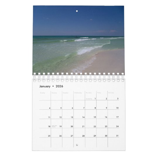 Beach Scenes of Beauful Seaside, Florida Kalender (Jan 2026)