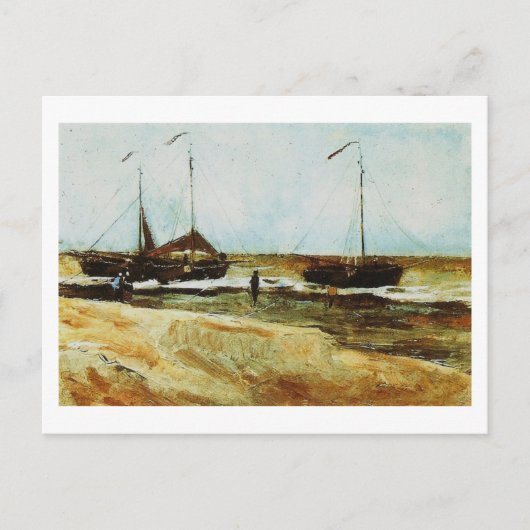 Beach Scheveningen, Calm Weather, Vincent van Gogh Briefkaart (Voorkant)