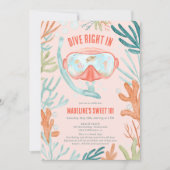 Beach Scuba duikend waterverf zee life Sweet 16 Kaart (Voorkant)