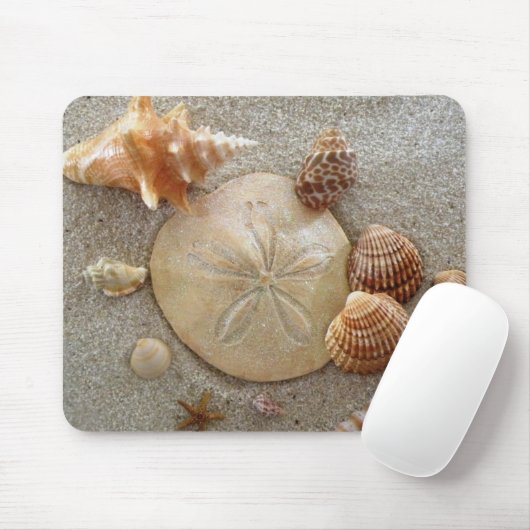 Beach Sea Shells Mousepad Muismat (Met muis)