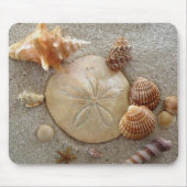 Beach Sea Shells Mousepad Muismat (Voorkant)