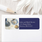 Beach Sea Shells Return Address Label (Insitu)