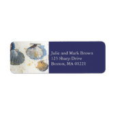 Beach Sea Shells Return Address Label (Voorkant)