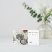 Beach Sea Shells Tafel Place Card Plaatskaartje (Staand voorkant)