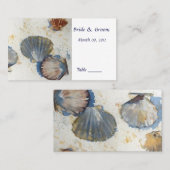 Beach Sea Shells Tafel Place Card Plaatskaartje (Voorkant / Achterkant)