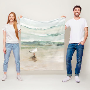 Beach Seagull Cove Fleece Deken