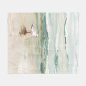 Beach Seagull Cove Fleece Deken (Voorkant (Horizontaal))