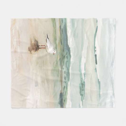 Beach Seagull Cove Fleece Deken (Voorkant (Horizontaal))