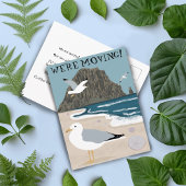 Beach Seagulls die de Verandering van het Adres va Briefkaart
