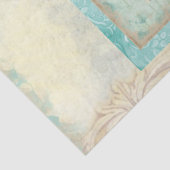 Beach Seahorse Waterverf Ephemera ontkoppeling Art Tissuepapier (Detail)