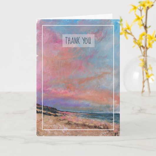 Beach Seascape Fine Art Beach Kaart (Gele Bloem)