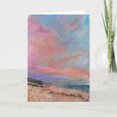 Beach Seascape Fine Art Beach Painting Kaart (Voorkant)