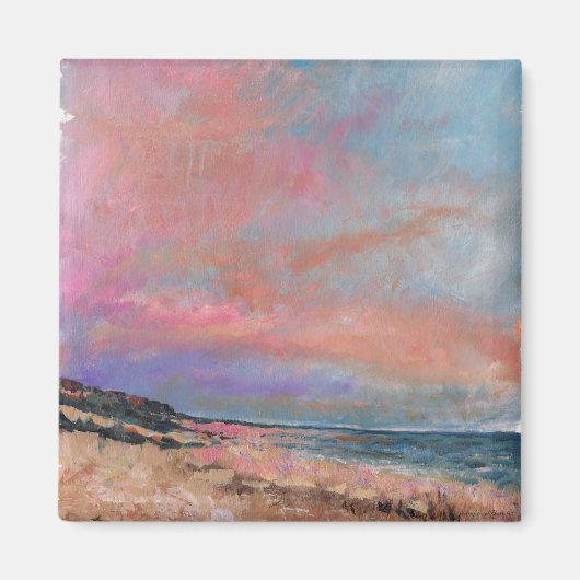Beach Seascape Fine Art Beach Painting Magneet (Voorkant)