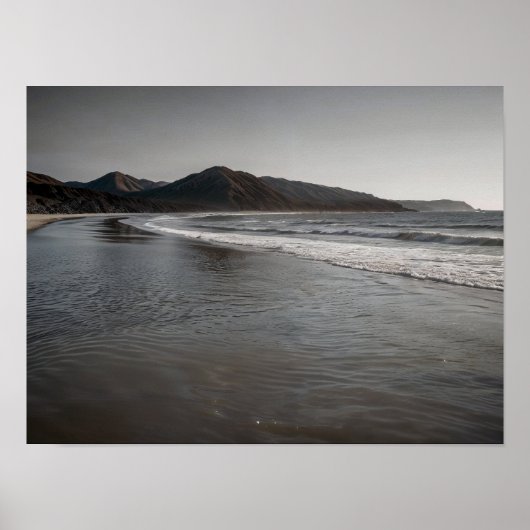 Beach Seascape Ocean Shoreline Photo Poster (Voorkant)