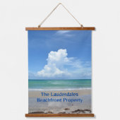 Beach Seascape Storm Clouds Photographic Hangend Wandkleed (Voorkant)