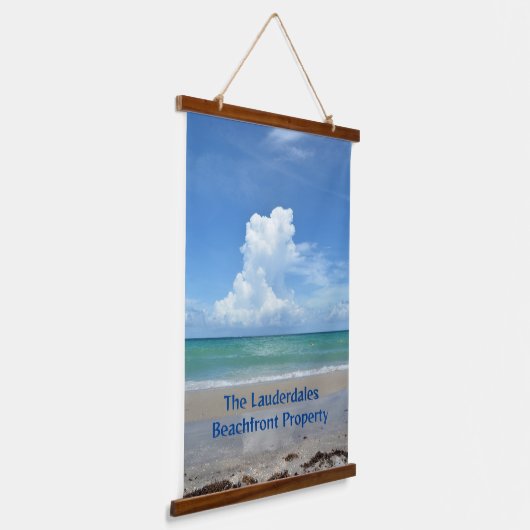 Beach Seascape Storm Clouds Photographic Hangend Wandkleed (Gebogen)