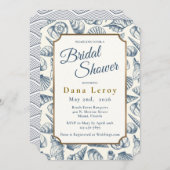 Beach Seashell Bruids Douche uitnodiging (Voorkant / Achterkant)