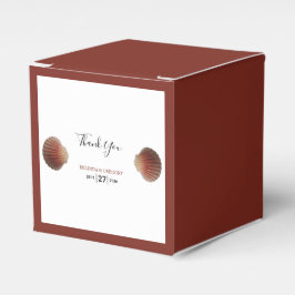 Beach Seashell Clams Wedding Bedankdoosjes