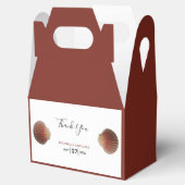 Beach Seashell Clams Wedding Bedankdoosjes (Geopend)