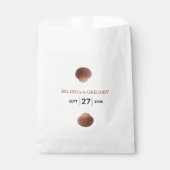 Beach Seashell Clams Wedding Bedankzakje (Voorkant)