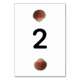 Beach Seashell Clams Wedding Kaart