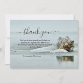 Beach Seashell Fotoviering van het leven Bedankkaart (Voorkant)