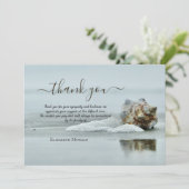 Beach Seashell Fotoviering van het leven Bedankkaart (Staand voorkant)