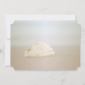 Beach Seashell, Harten RSVP Kaart (Achterkant)