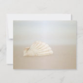 Beach Seashell, Hearts Rehearsal Dinner Kaart (Achterkant)