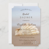 Beach Seashell , Hearts Vrijgezellenfeest Kaart (Voorkant)