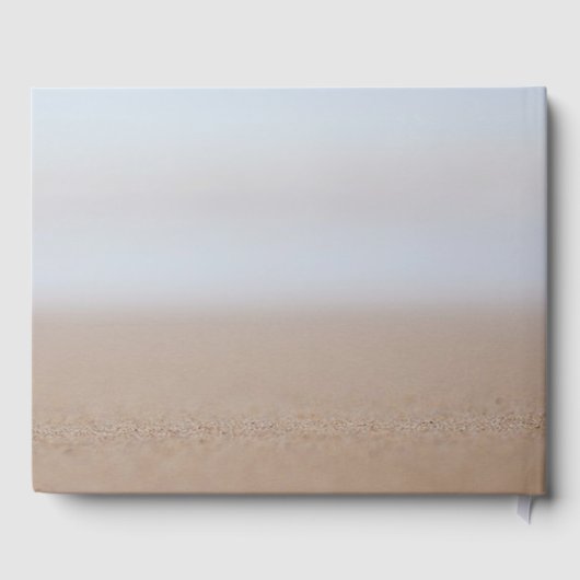 Beach Seashell, Hearts Wedding Gastenboek (Achterkant)