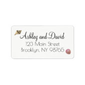 Beach Seashell Mailing Address Label (Voorkant)