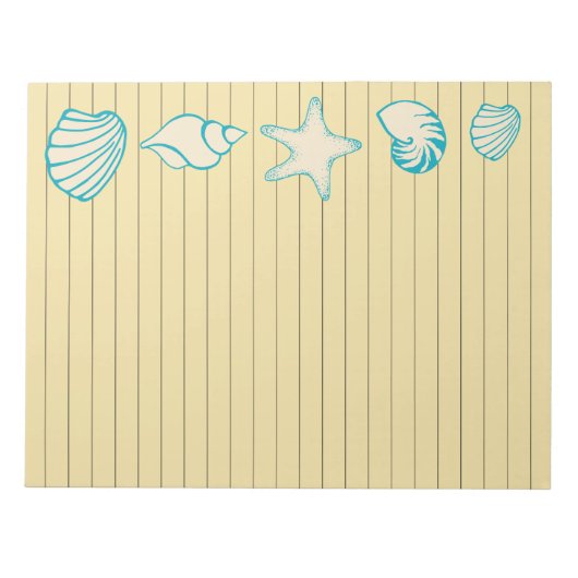 Beach Seashell Notitieblok (Voorkant)