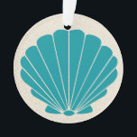 Beach Seashell Ornament<br><div class="desc">Ornamenten zijn mooi voor thema bomen en het hele jaar door te hangen, te geven als geschenken (gastvrouw, vrienden, enz.), Awards, en cadeau labels. Ik heb duizend die ik tien keer kon aanbieden, en probeer mijn huis nu 13 uur verderop te verkopen ... . maar zal wekelijks nieuw aanbieden. Als...</div>