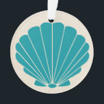 Beach Seashell Ornament<br><div class="desc">Ornamenten zijn mooi voor thema bomen en het hele jaar door te hangen, te geven als geschenken (gastvrouw, vrienden, enz.), Awards, en cadeau labels. Ik heb duizend die ik tien keer kon aanbieden, en probeer mijn huis nu 13 uur verderop te verkopen ... . maar zal wekelijks nieuw aanbieden. Als...</div>