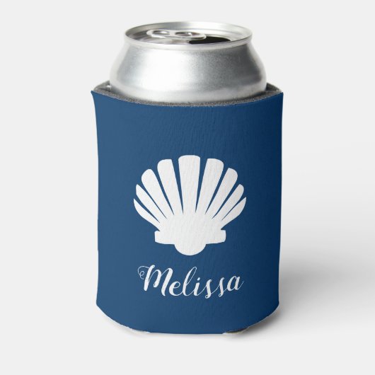 Beach Seashell Pool Name Blikjeskoeler (Blikje Achterkant)