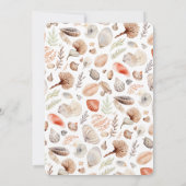 Beach Seashell Seaside Theme Party Bedankkaart (Achterkant)