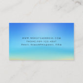 Beach Seashell Visitekaartje (Achterkant)