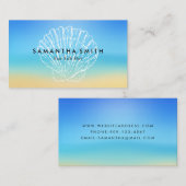 Beach Seashell Visitekaartje (Voorkant / Achterkant)